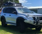 Brown Davis Long Range Auxiliary Fuel (120 ltr)Tank Land Cruiser / Prado - 150 SERIES - TO SUIT LWB MODELS WITH NO REAR TANK- SPARE WHEEL UNDER CAR - PETROL AND DIESEL