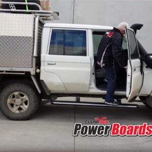 ClearView Power Boards [Pair] – Toyota LandCruiser 79 Series, thick board, LED light (1984 – Current)