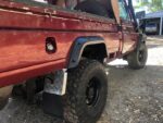 Fender Flares for Toyota Land Cruiser 79 series pick-up truck 2007 - on single cab - Tall 70 mm wide - Image 2