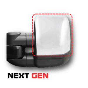 ClearView “Next Generation” Towing Mirror Head Covers Chrome (Left & Right)