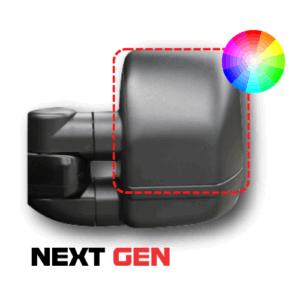 ClearView “Next Generation” Towing Mirror Head Covers Paintable (Left & Right)