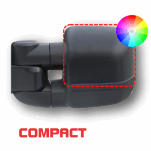 ClearView “Compact” Towing Mirror Head Covers Paintable (Left & Right)