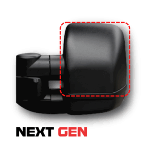 ClearView “Next Generation” Towing Mirror Head Covers Black (Left & Right)